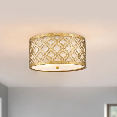 Arabella 2-Light Flush Ceiling Light - Comet Lighting