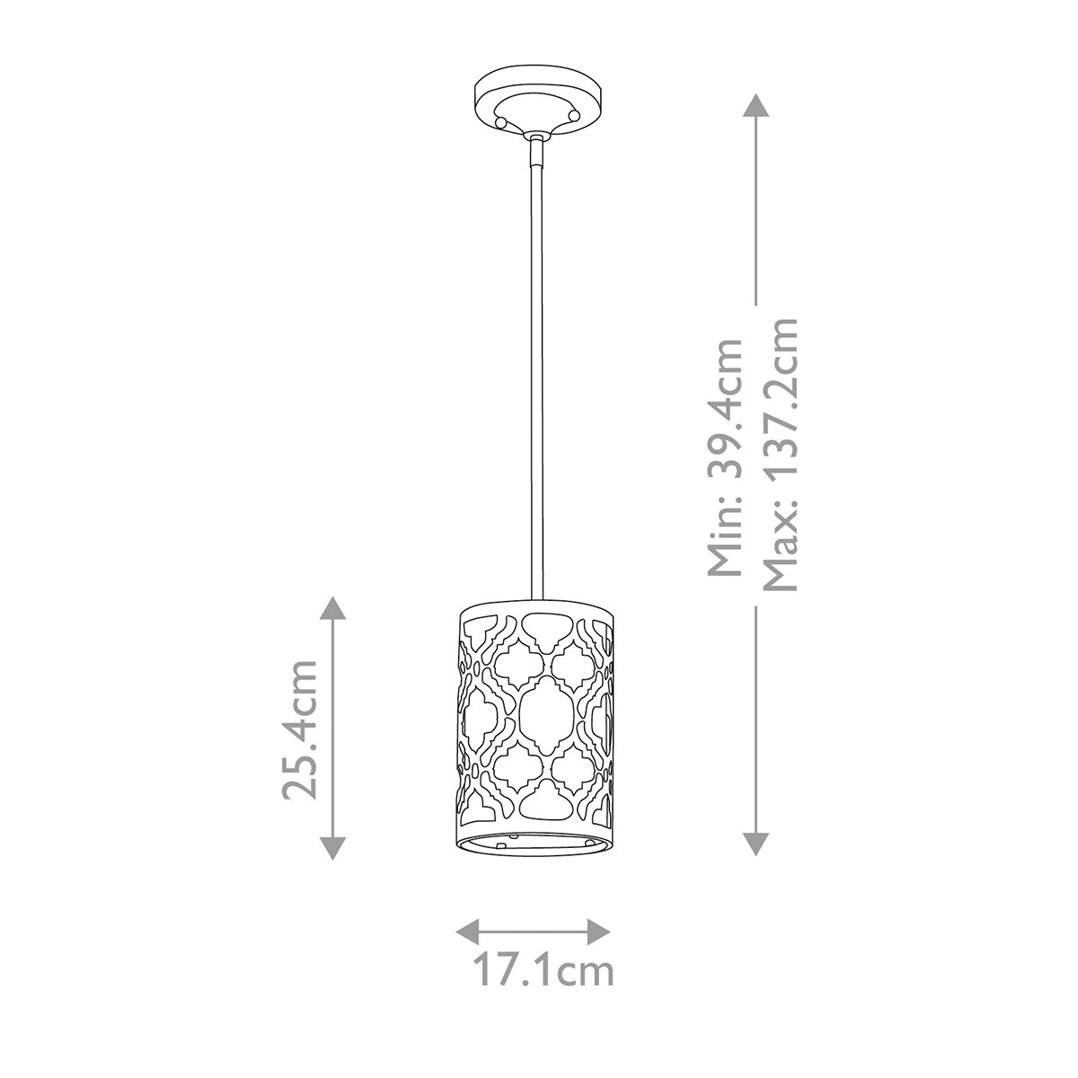 Arabella 1 Light Duo-Mount Mini Pendant