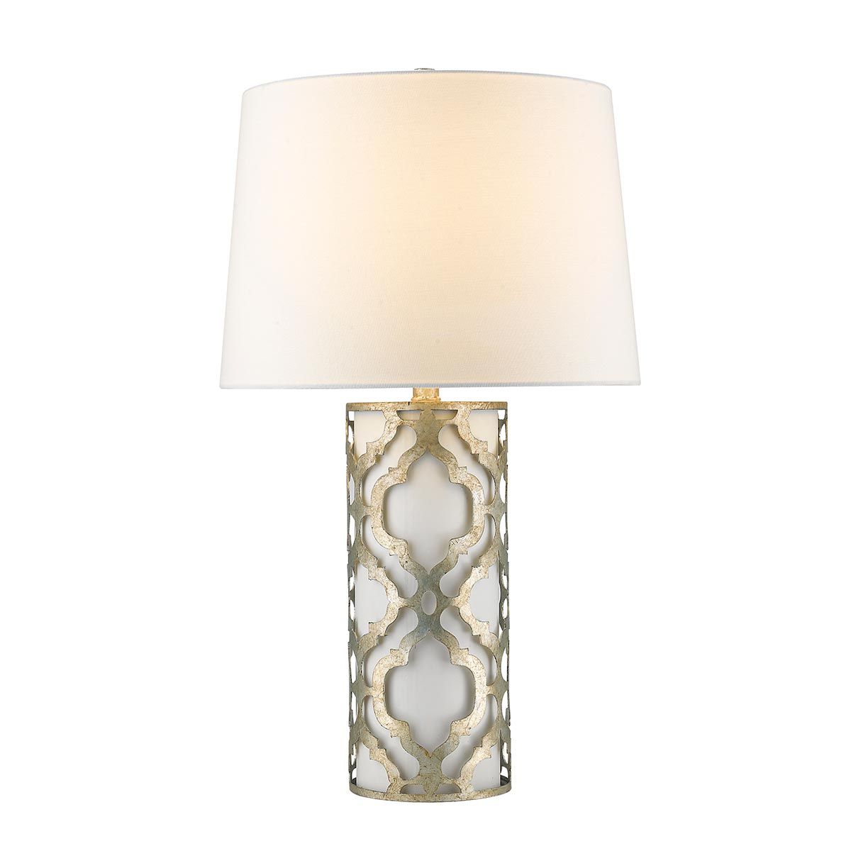 Arabella 1 Light Table Lamp - Distressed Silver