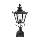 Grampian Outdoor Pedestal Lantern Black