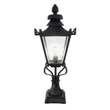 Grampian Outdoor Pedestal Lantern Black