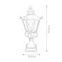 Grampian 1 Light Pedestal Lantern