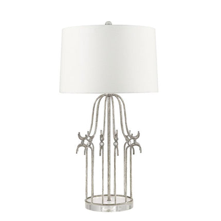 Stella 1-Light Table Lamp - Distressed Silver