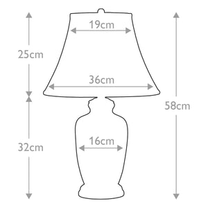 Gold Thistle 1-Light Table Lamp - Comet Lighting