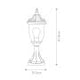 Elkstone 1 Light Pedestal