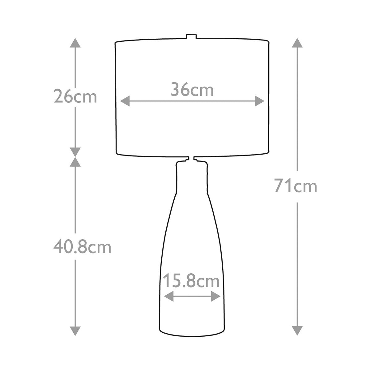 Hammersmith 1 Light Table Lamp - Comet Lighting