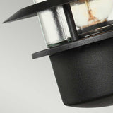 Helsingor 1 Light Wall Lantern - Black - Comet Lighting