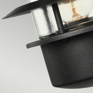 Helsingor 1 Light Wall Lantern - Black - Comet Lighting