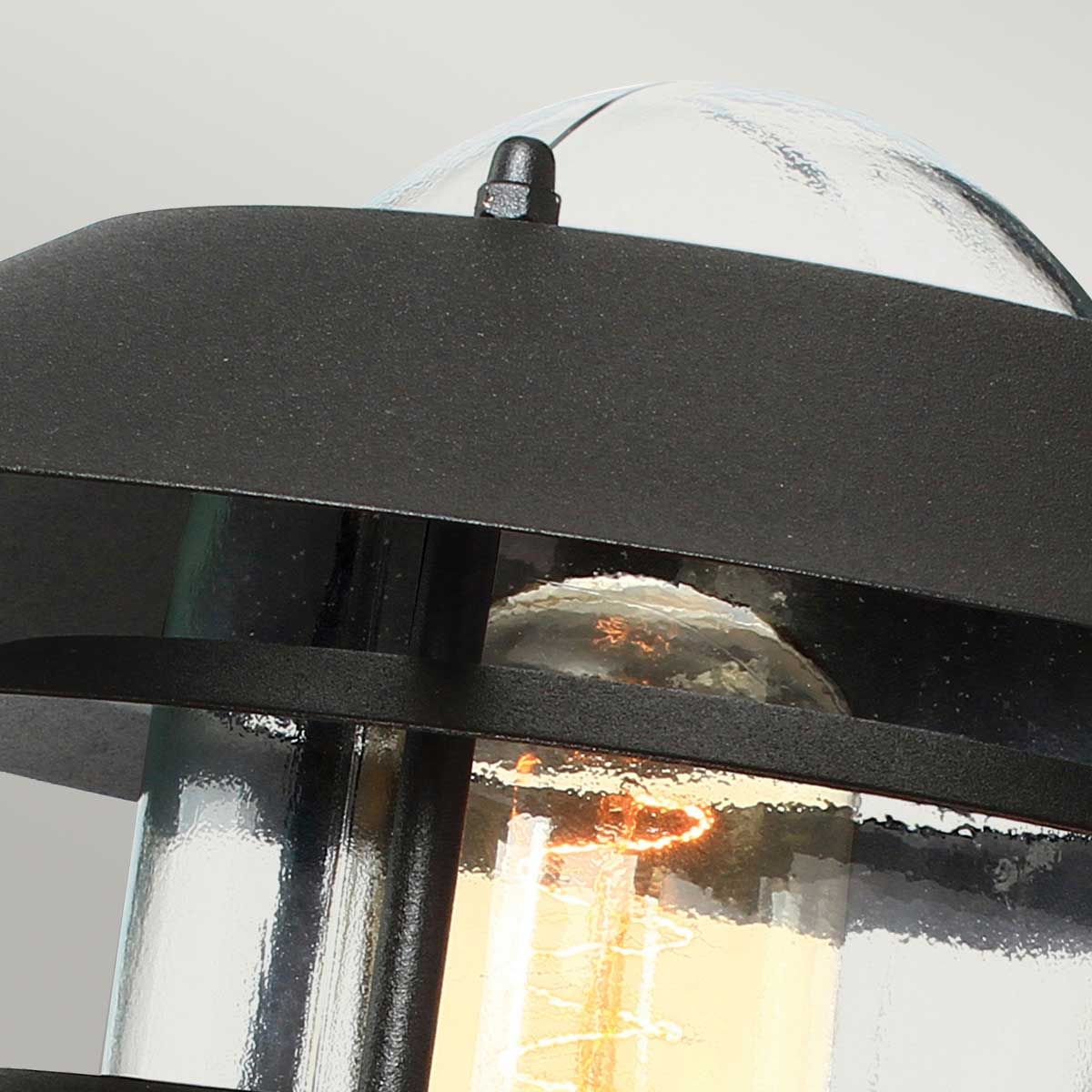 Helsingor 1 Light Wall Lantern - Black - Comet Lighting