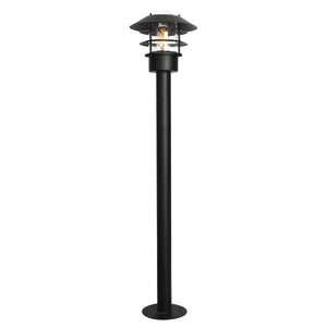 Helsingor 1 Light Bollard Lantern - Black - Comet Lighting
