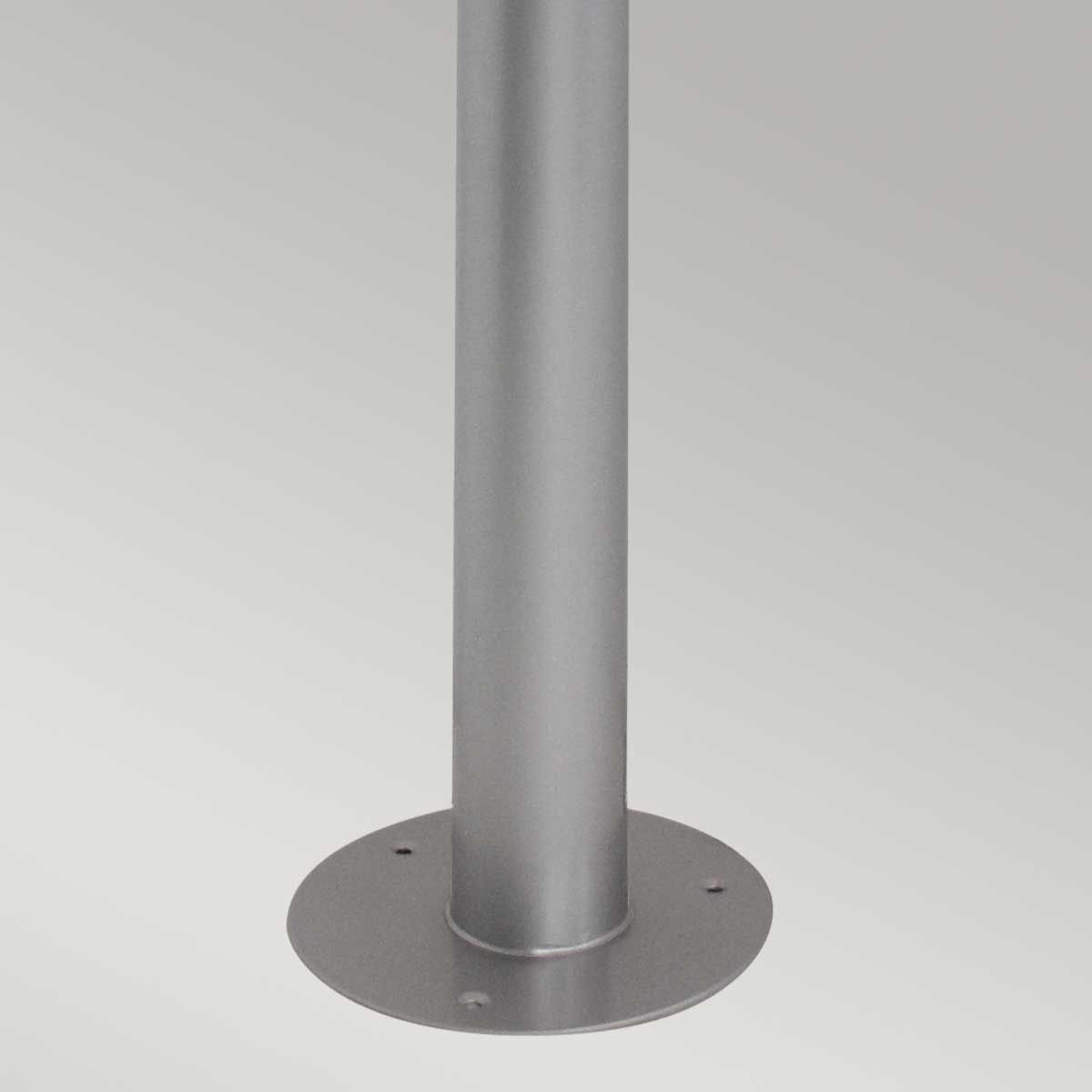 Helsingor 1 Light Bollard Lantern - Silver - Comet Lighting