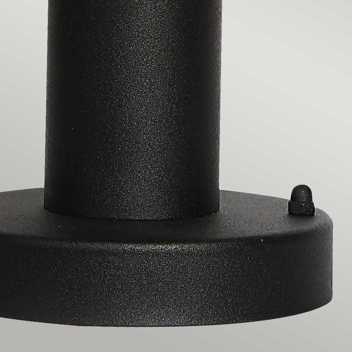 Helsingor 1 Light Pedestal Lantern - Black - Comet Lighting