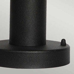Helsingor 1 Light Pedestal Lantern - Black - Comet Lighting