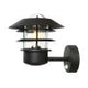 Helsingor 1 Light Pir Wall Lantern - Black