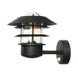 Helsingor 1 Light Pir Wall Lantern - Black - Comet Lighting