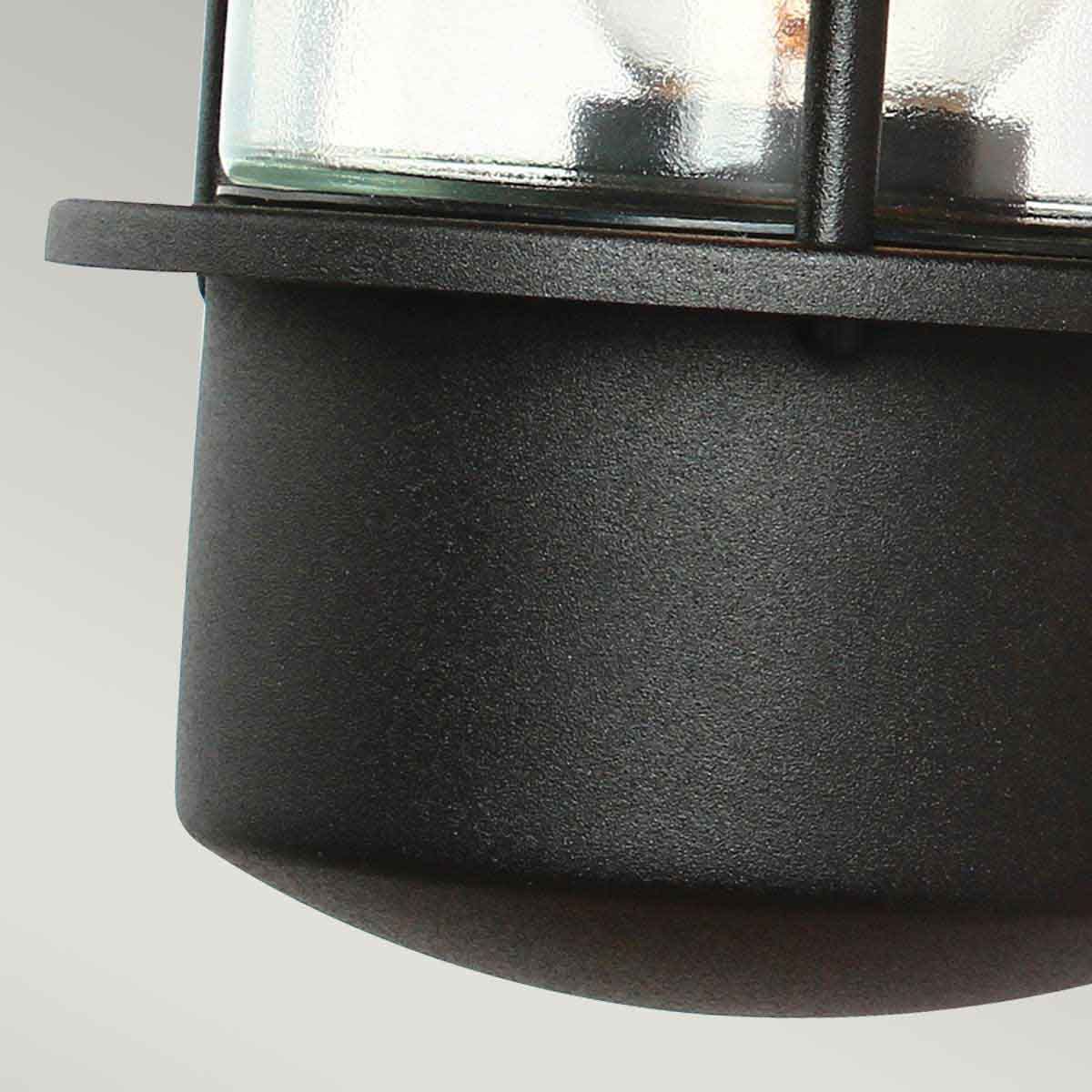 Helsingor 1 Light Pir Wall Lantern - Black - Comet Lighting