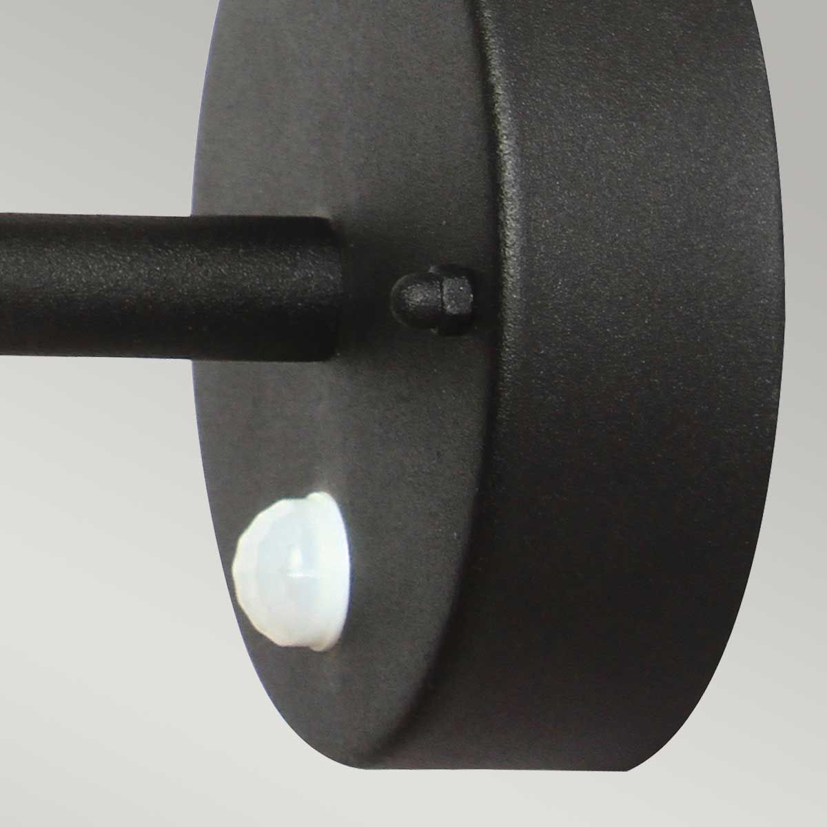 Helsingor 1 Light Pir Wall Lantern - Black - Comet Lighting