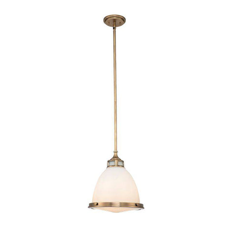 Amelia 1 Light Medium Pendant Heritage Brass - Comet Lighting