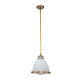 Amelia 1 Light Medium Pendant Heritage Brass - Comet Lighting