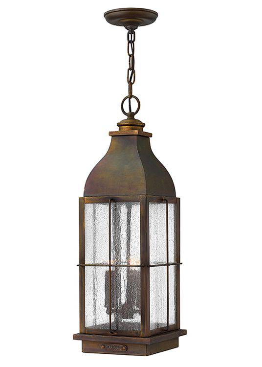 Bingham 3Lt Chain Lantern Finish: Light Sienna - Comet Lighting