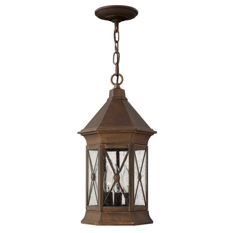 Brighton 3Lt Chain Lantern Finish: Sienna - Comet Lighting