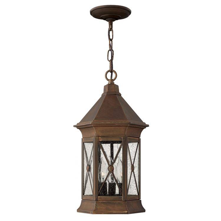 Brighton 3Lt Chain Lantern Finish: Sienna - Comet Lighting