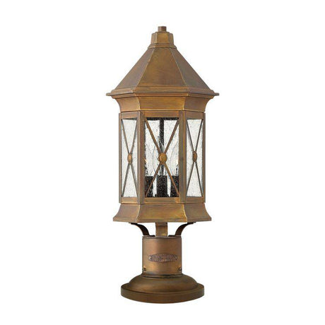 Brighton 3Lt Pedestal Lantern Finish: Sienna - Comet Lighting