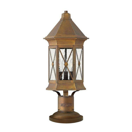 Brighton 3Lt Pedestal Lantern Finish: Sienna - Comet Lighting