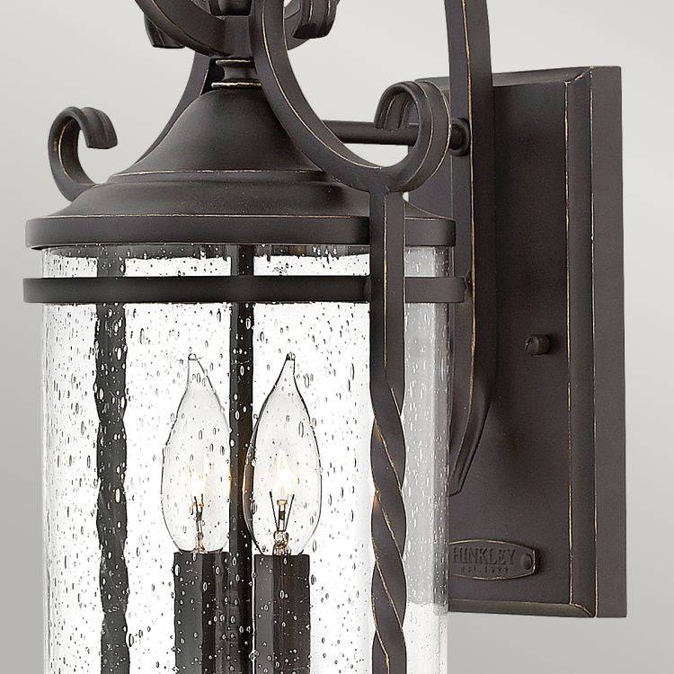 Casa 2 Light Wall Lantern Olde Black - Comet Lighting