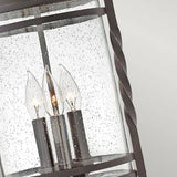 Casa 3 Light Chain Lantern Olde Black - Comet Lighting