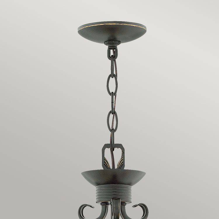 Casa 3 Light Chandelier Olde Black - Comet Lighting