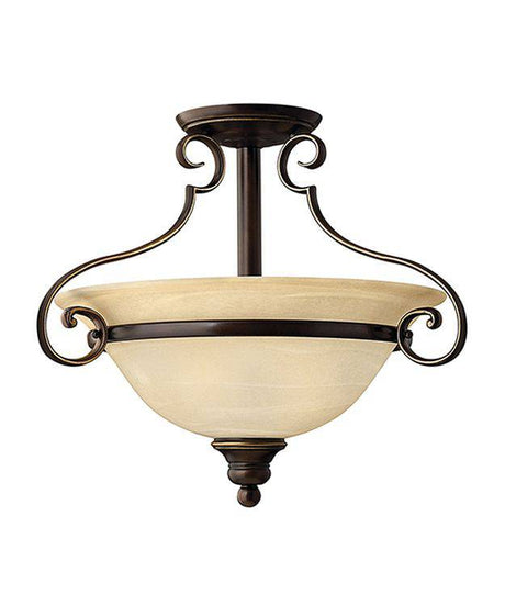 Cello 2-Light Semi-Flush Ceiling Light - Comet Lighting