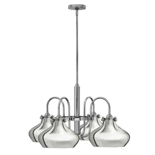 Congress 4Lt Chandelier Finish: Chrome - Comet Lighting