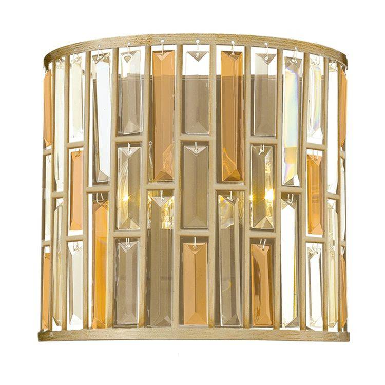 Gemma 2-Light Wall Light A Silver - Comet Lighting