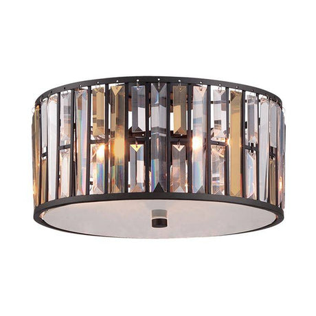 Gemma Flush Ceiling Light Bronze - Comet Lighting