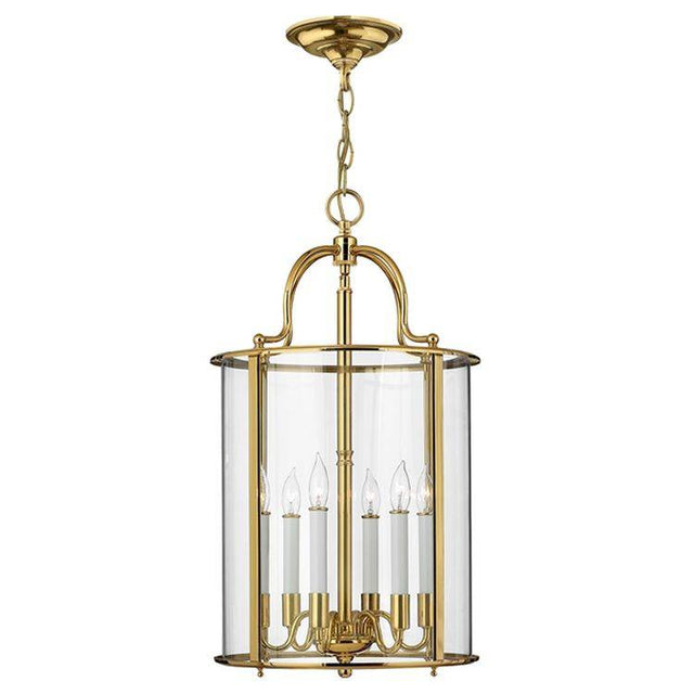 Gentry Large Pendant Ceiling Light Brass - Comet Lighting