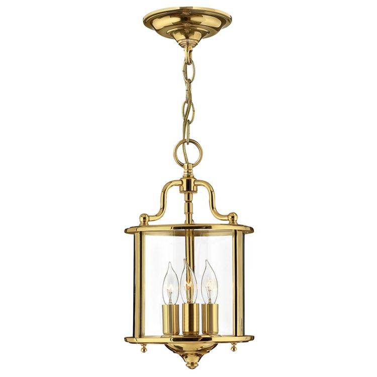 Gentry Small Pendant Ceiling Light Brass - Comet Lighting