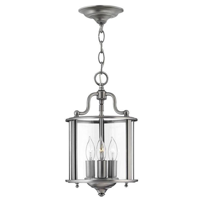 Gentry Small Pendant Ceiling Light Pewter - Comet Lighting