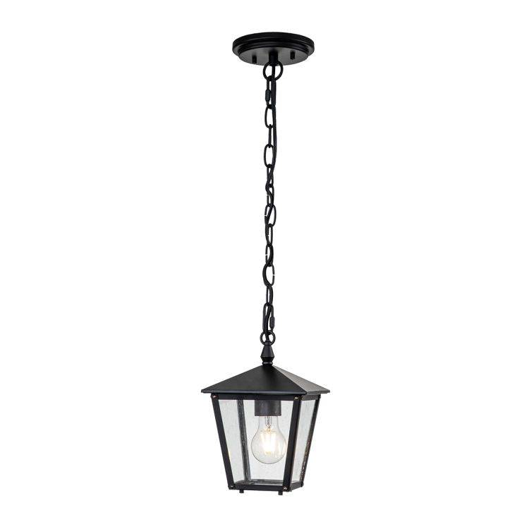 Huntersfield 1 Light Small Chain Lantern Black - Comet Lighting