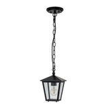 Huntersfield 1 Light Small Chain Lantern Black - Comet Lighting