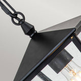 Huntersfield 1 Light Small Chain Lantern Black - Comet Lighting