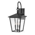 Huntersfield 3 Light Large Wall Lantern Black - Comet Lighting