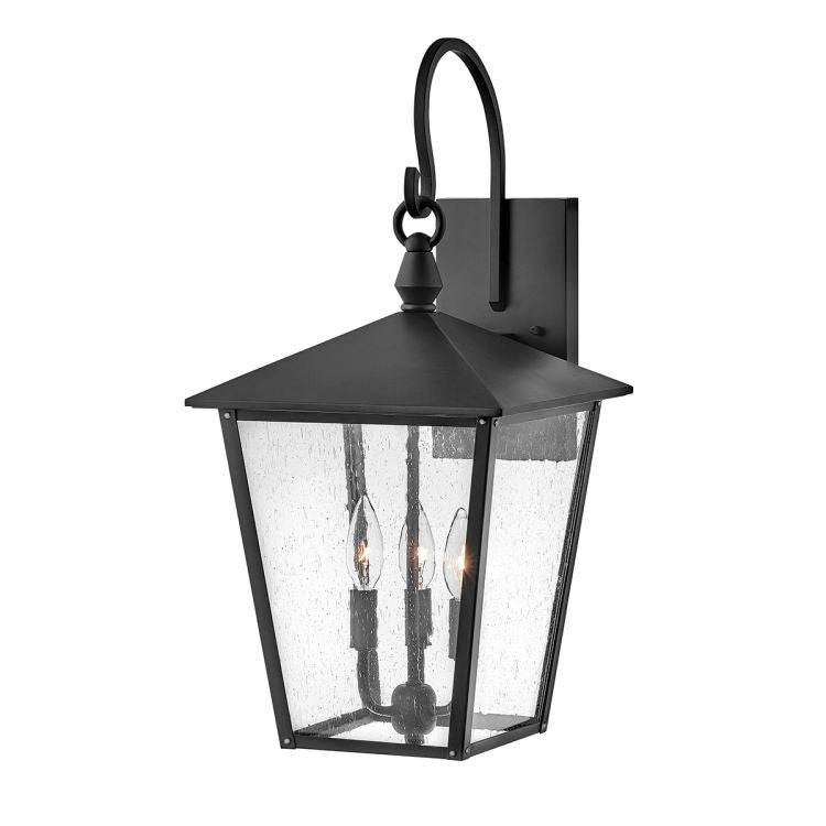 Huntersfield 3 Light Large Wall Lantern Black - Comet Lighting