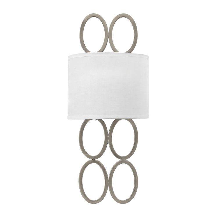 Jules 2 Light Wall Light Brushed Nickel - Comet Lighting