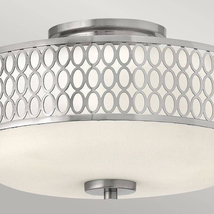 Jules 3 Light Flush mount Brushed Nickel - Comet Lighting