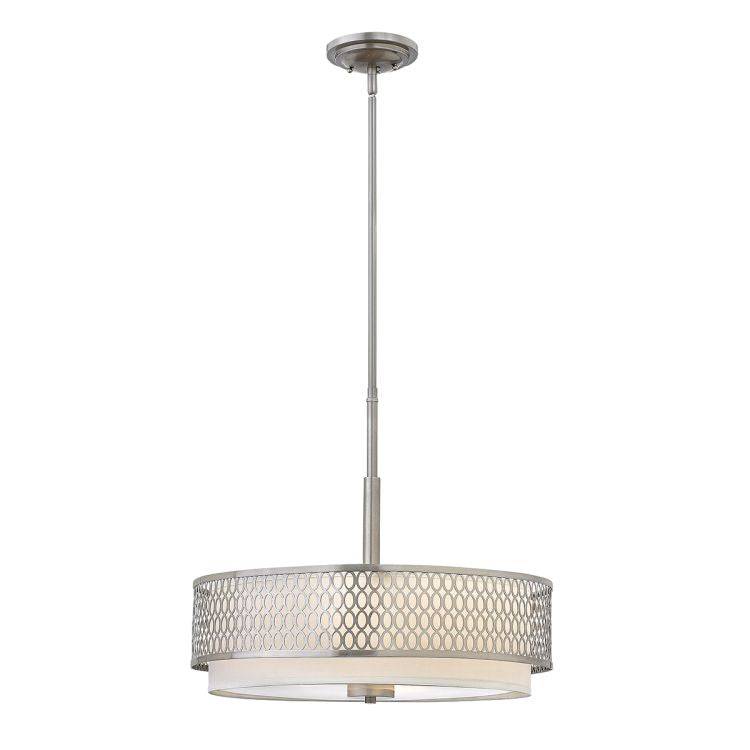 Jules 3 Light Pendant / Semi-Flush Brushed Nickel - Comet Lighting