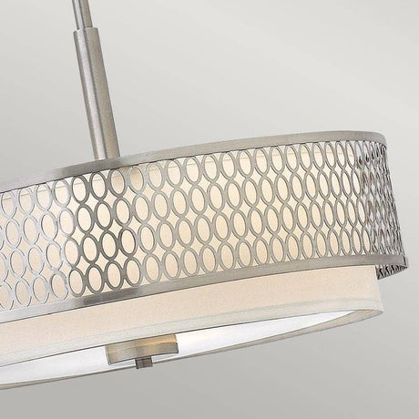 Jules 3 Light Pendant / Semi-Flush Brushed Nickel - Comet Lighting