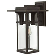 Manhattan Outdoor Large Wall Lantern Bronze - Comet Lighting