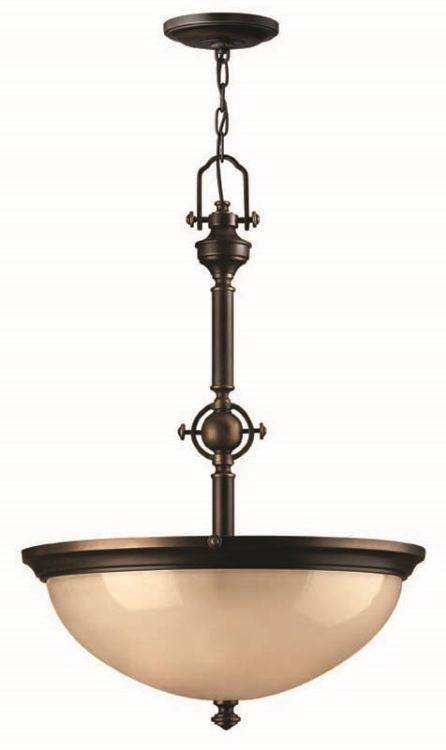 Mayflower 3-Light Pendant Ceiling Light Bronze - Comet Lighting