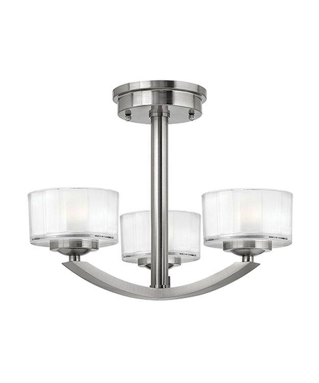 Meridian 3-Light Semi-Flush - Comet Lighting